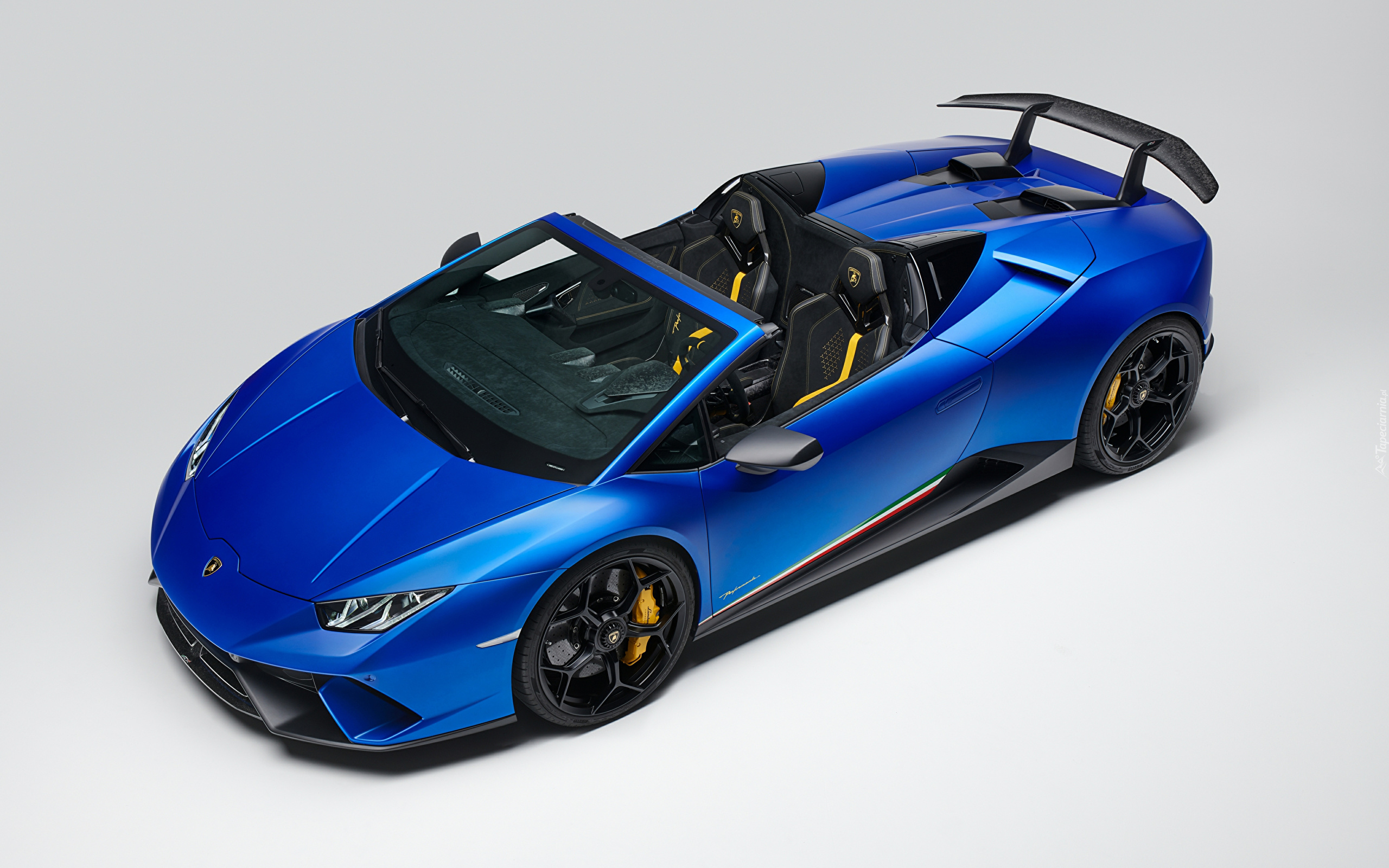 Niebieskie, Lamborghini Huracan Perfomante Spyder