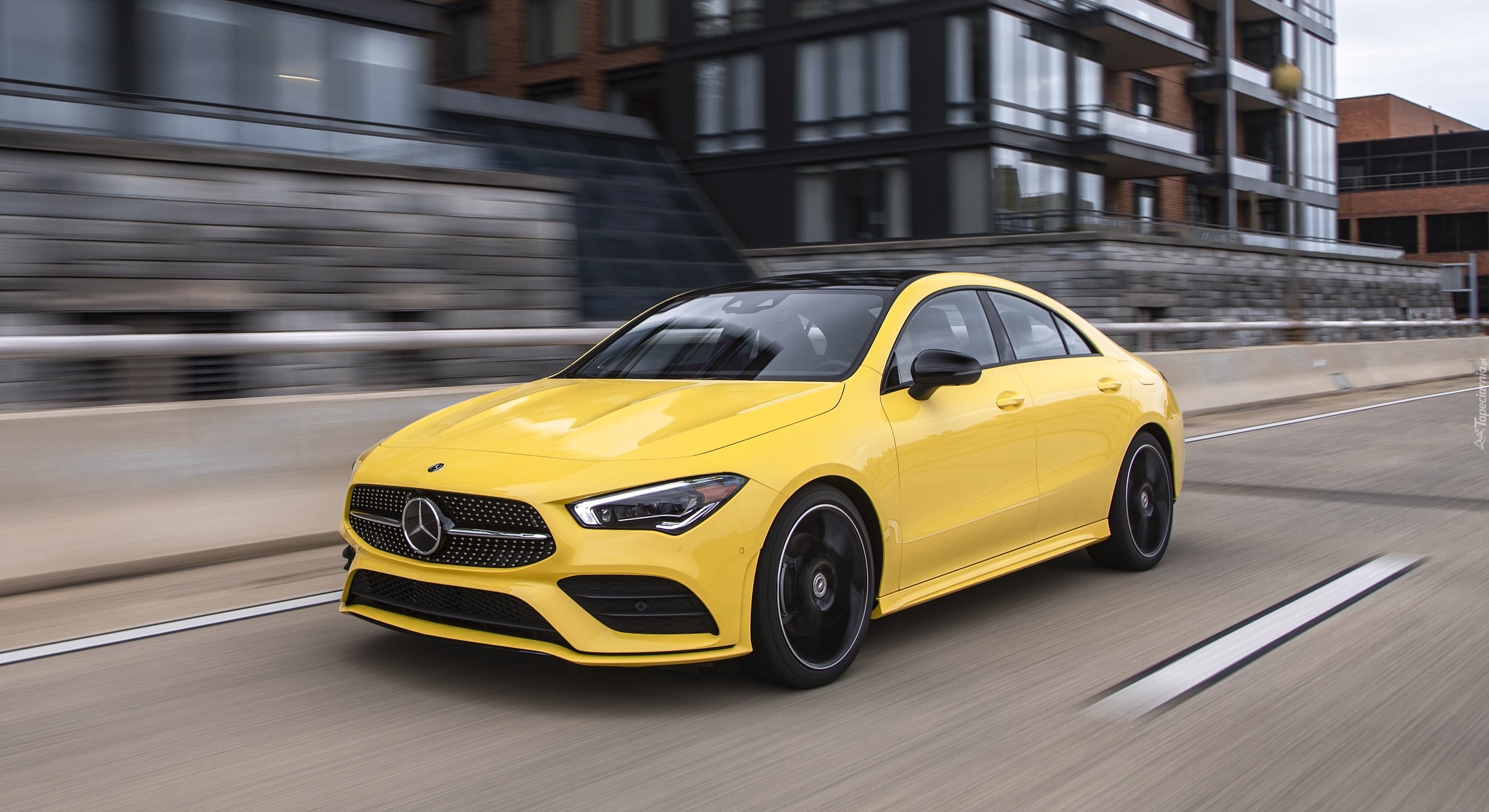 Żółty, Mercedes-Benz CLA, Coupe