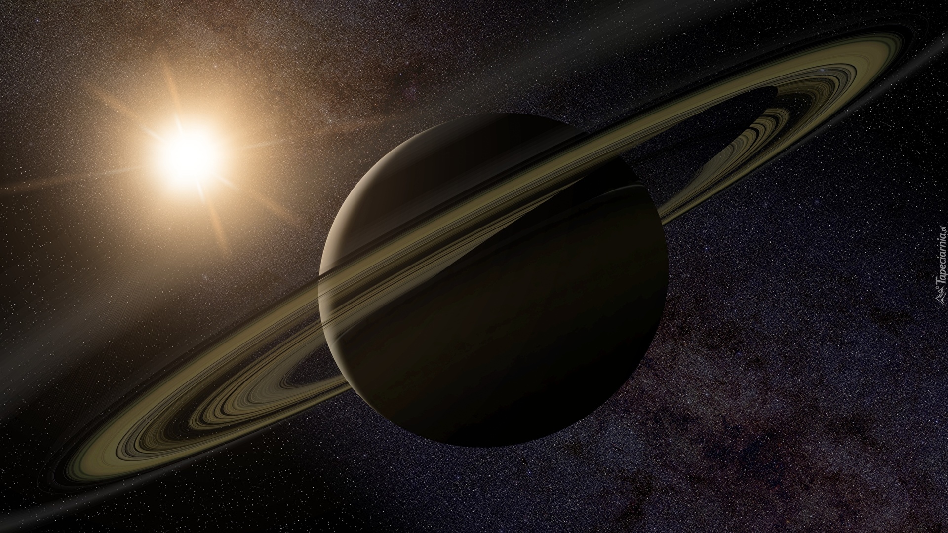 Planeta, Saturn, Pierścień, Grafika