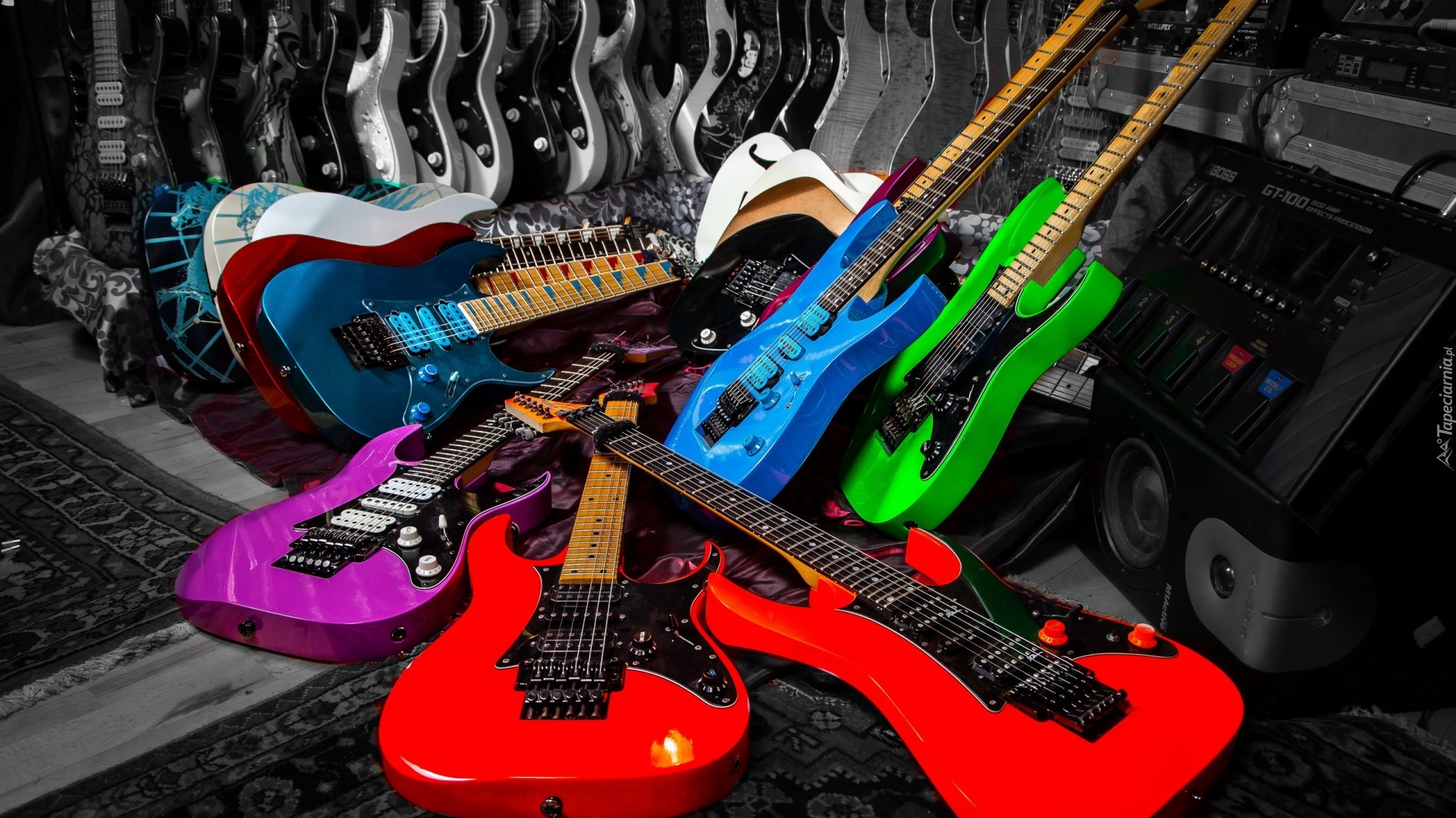 Kolorowe, Gitary, Elektryczne