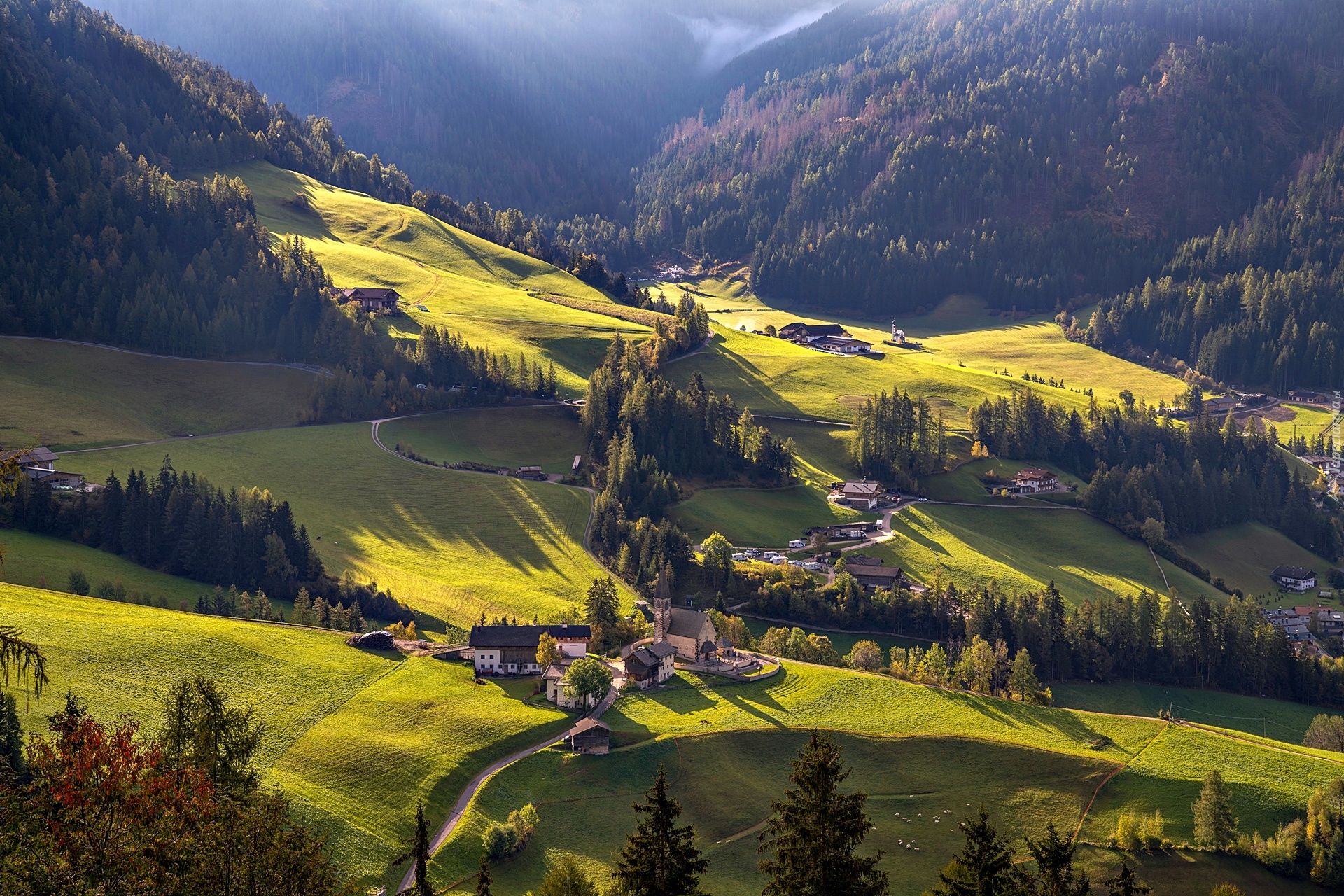 Santa Maddalena, Dolina, Domy, Góry, Włochy