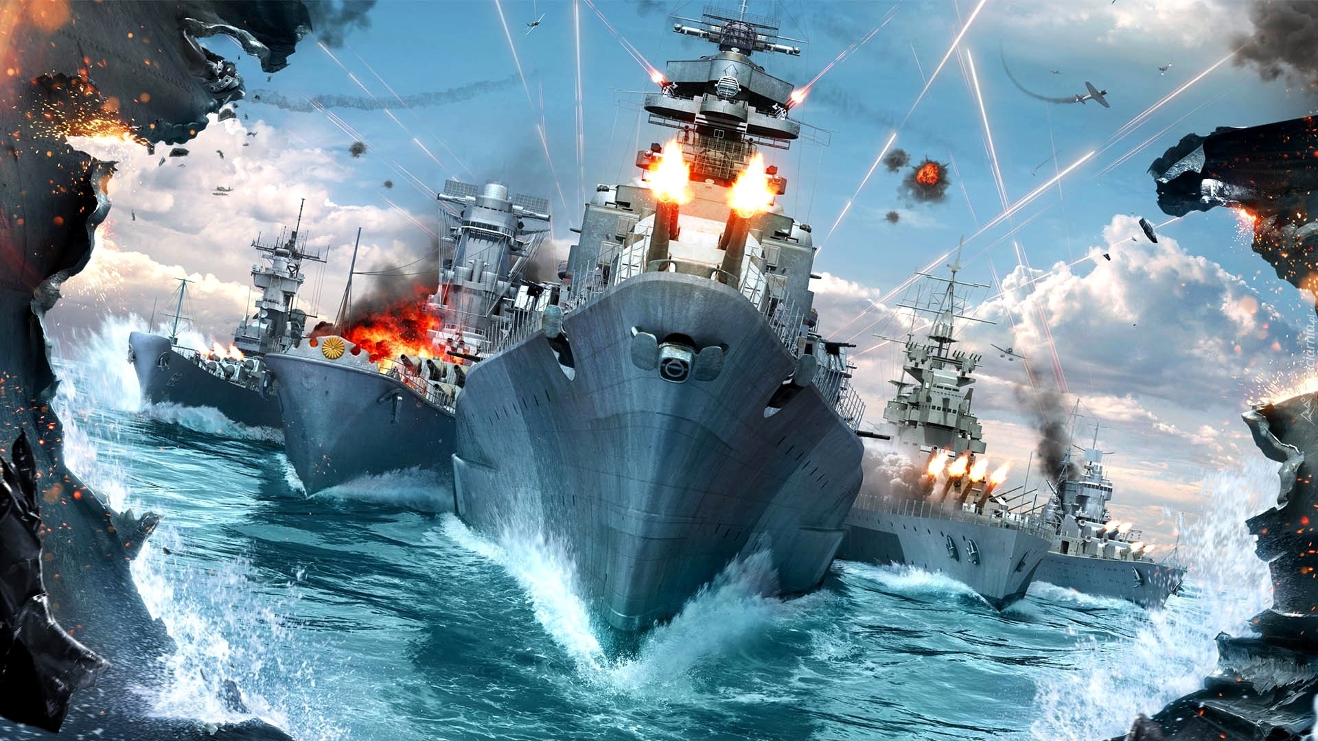 World of Warships, Morze, Okręty, Wojenne
