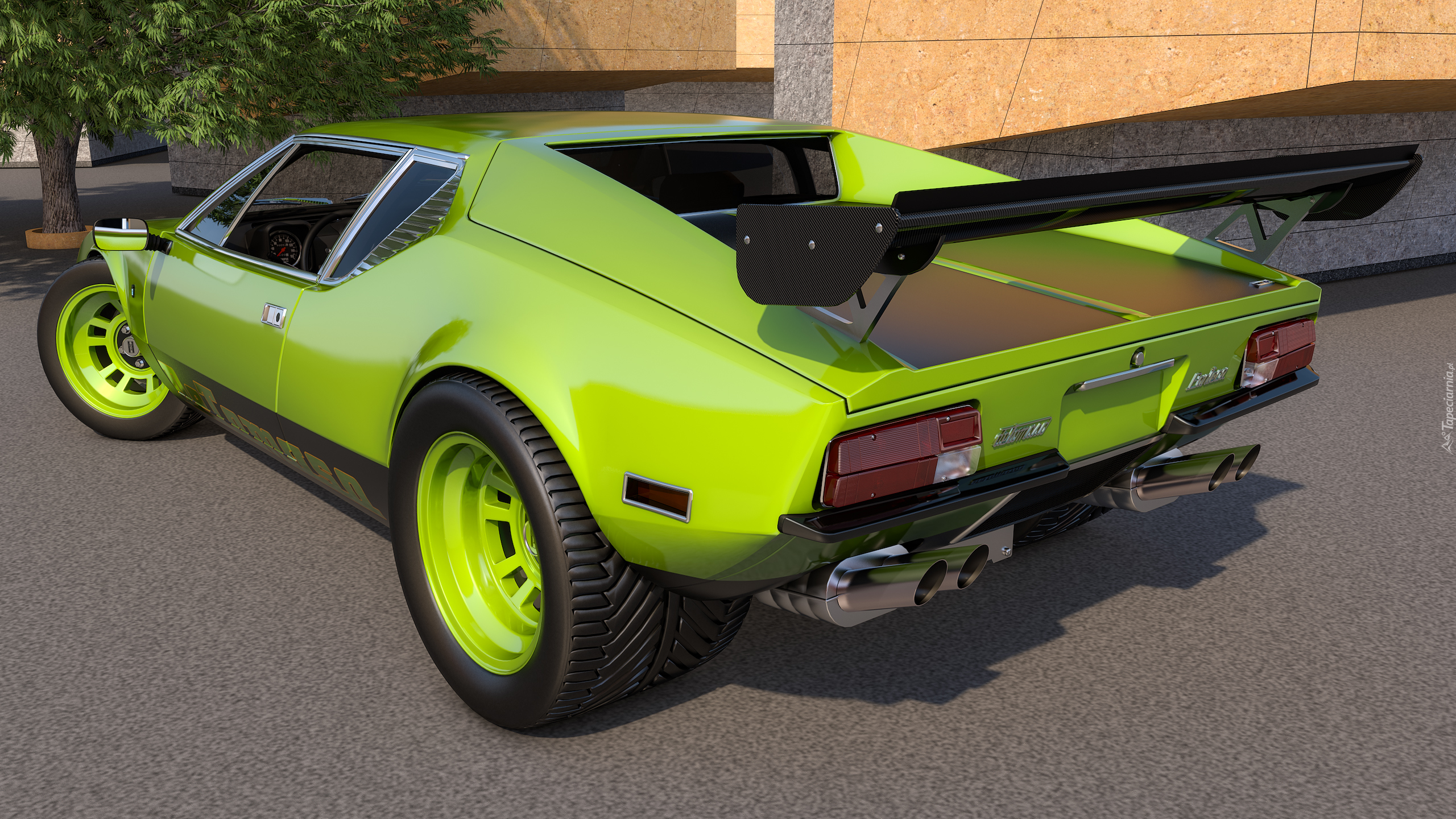 Zielony, De Tomaso Pantera, 1971, Zabytkowy