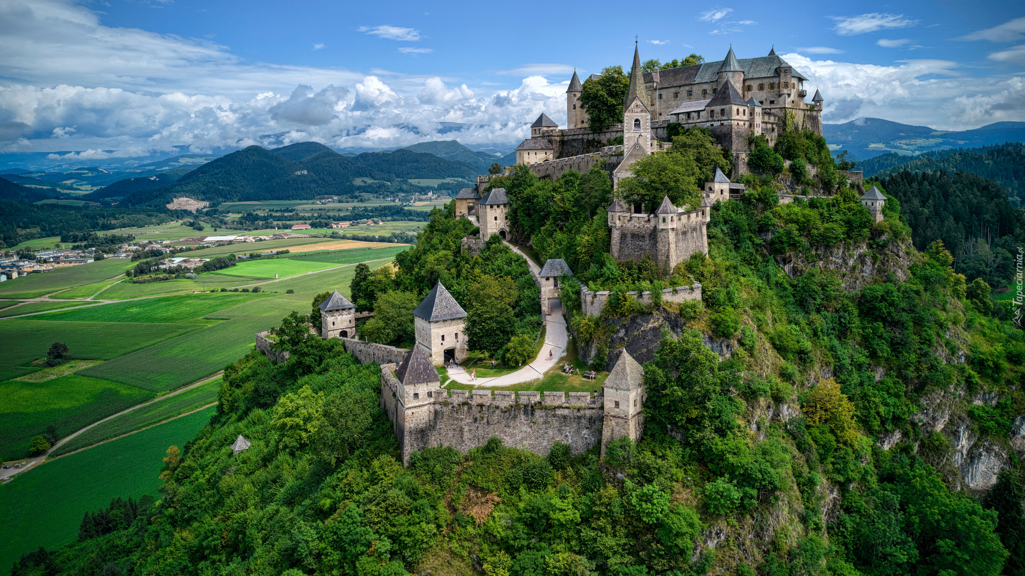 Zamek Hochosterwitz, Wzgórze, Austria