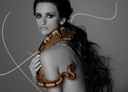 Kobieta, Wąż, Grafika