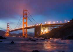 Oświetlony, Most, Golden Gate