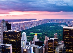 Nowy Jork, Central Park, Wieżowce, Miasto