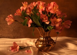 Bukiet, Kwiatów, Alstromeria