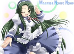 Suzumiya Haruhi No Yuuutsu, Megassa Nyoro Nyoro, biały fartuszek