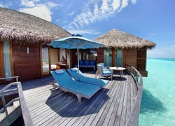 Hotel, Taras, Ocean, Malediwy
