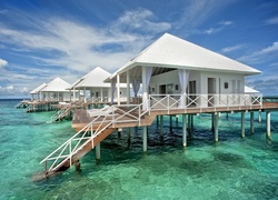 Morze, Domki, Tropiki, Malediwy