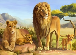 Lwy, Rodzina