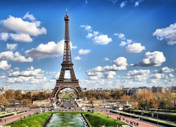 Wieża, Eiffel, Paryż