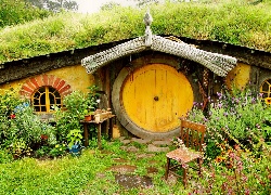 Domek Hobbit, Ogródek, Nowa Zelandia