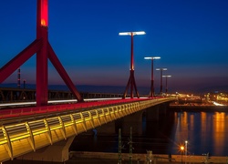 Most, Rzeka, Latarnie, Noc