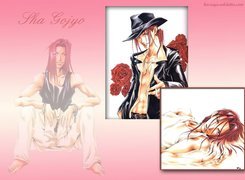Saiyuki, kapelusz, róże