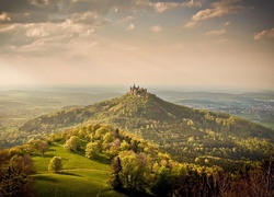 Zamek Hohenzollern, Góry, Góra Hohenzollern, Badenia-Wirtembergia, Niemcy