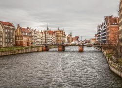 Gdańsk, Rzeka, Kamienice, HDR