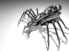3D, Wektorowa,pająk, robot