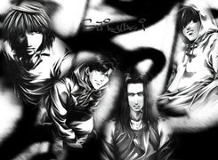 Saiyuki, czerń, biel