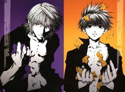 Saiyuki, orange and fiolet