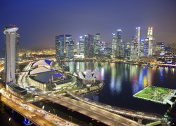 Singapur, Noc, Azja, Domy