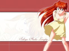 sukienka, Neon Genesis Evangelion, asuka, kobieta