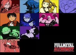 Full Metal Alchemist, ludzie, napis, fotki