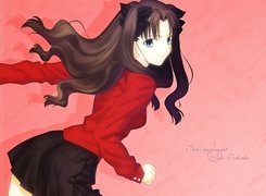 Fate Stay Night, dziewczyna, mini, szalik