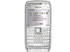 Nokia E71, Srebrny, Ekran