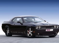 Czarny, Dodge Challenger, Maska