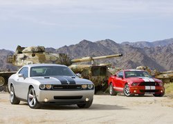 Dodge Challenger, Mustang, Czołg