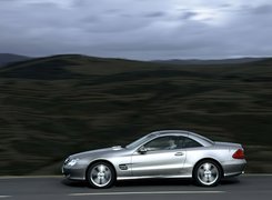 Srebrny, Mercedes, SL