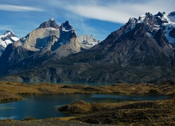 Jezioro, Góry, Patagonia