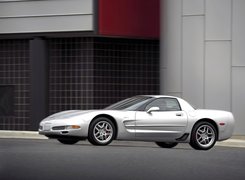Srebrny, Chevrolet, Corvette
