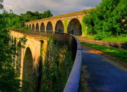 Atrakcja turystyczna Chirk Aqueduct w Walii