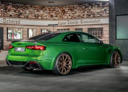 Zielone, Audi RS5, ABT, Coupe, Tył, Bok