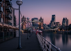 Anglia, Londyn, Rzeka Tamiza, Bulwar, Most Tower Bridge