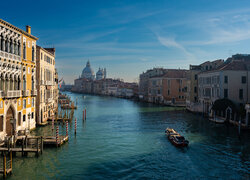 Włochy, Wenecja, Domy, Kanał, Canal Grande