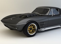 Zabytkowy, Czarny, Chevrolet Corvette Grand Sport, 1964