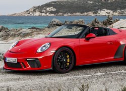 Czerwone Porsche 911 Speedster