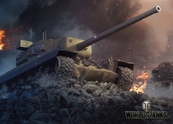 Gra, World of Tanks, Czołg T29, Ruiny