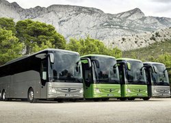 Cztery, Autobusy, Mercedes-Benz Tourismo, Góry