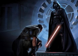 Darth Vader w scenie z gry Star Wars: The Force Unleashed