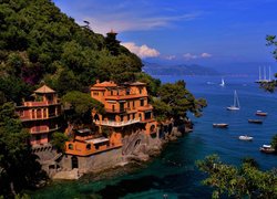 Dom na skale w Portofino