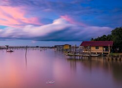 Jezioro Songkhla, Tajlandia, Dom, Pomost