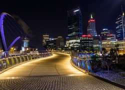 Elizabeth Quay Bridge w australijskim mieście Perth