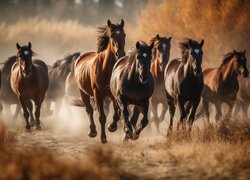 Konie, Galop, Kurz, AI