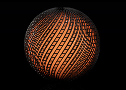 Graficzna abstrakcyjna kula w 3D