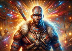 Mężczyzna, Wojownik, Zbroja, AI